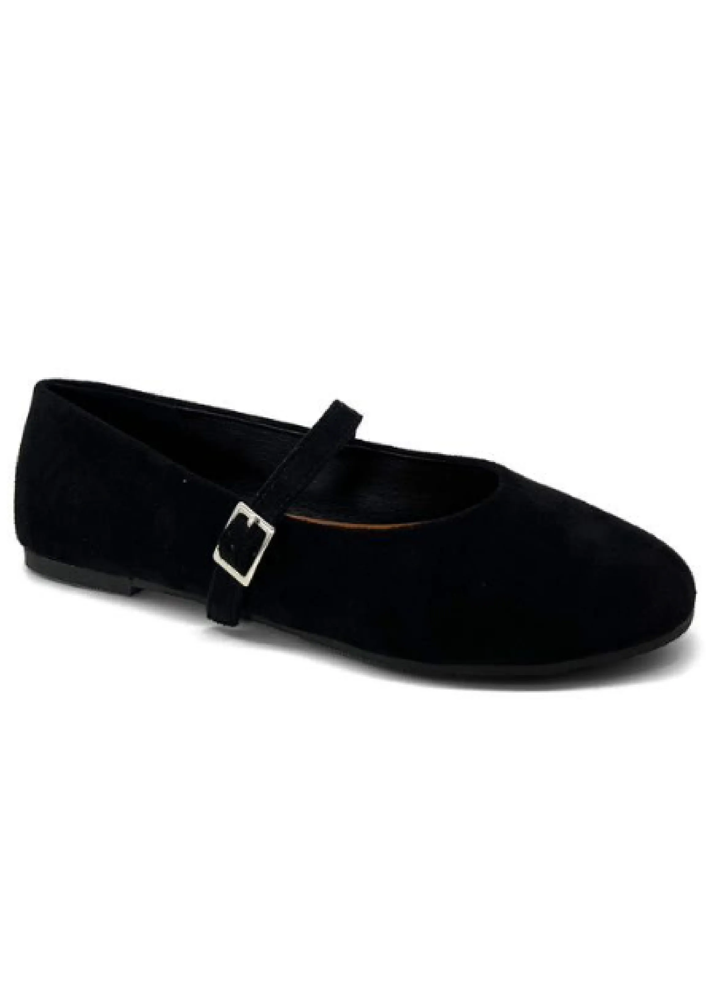 Marsali Black Suede Ballet Pumps