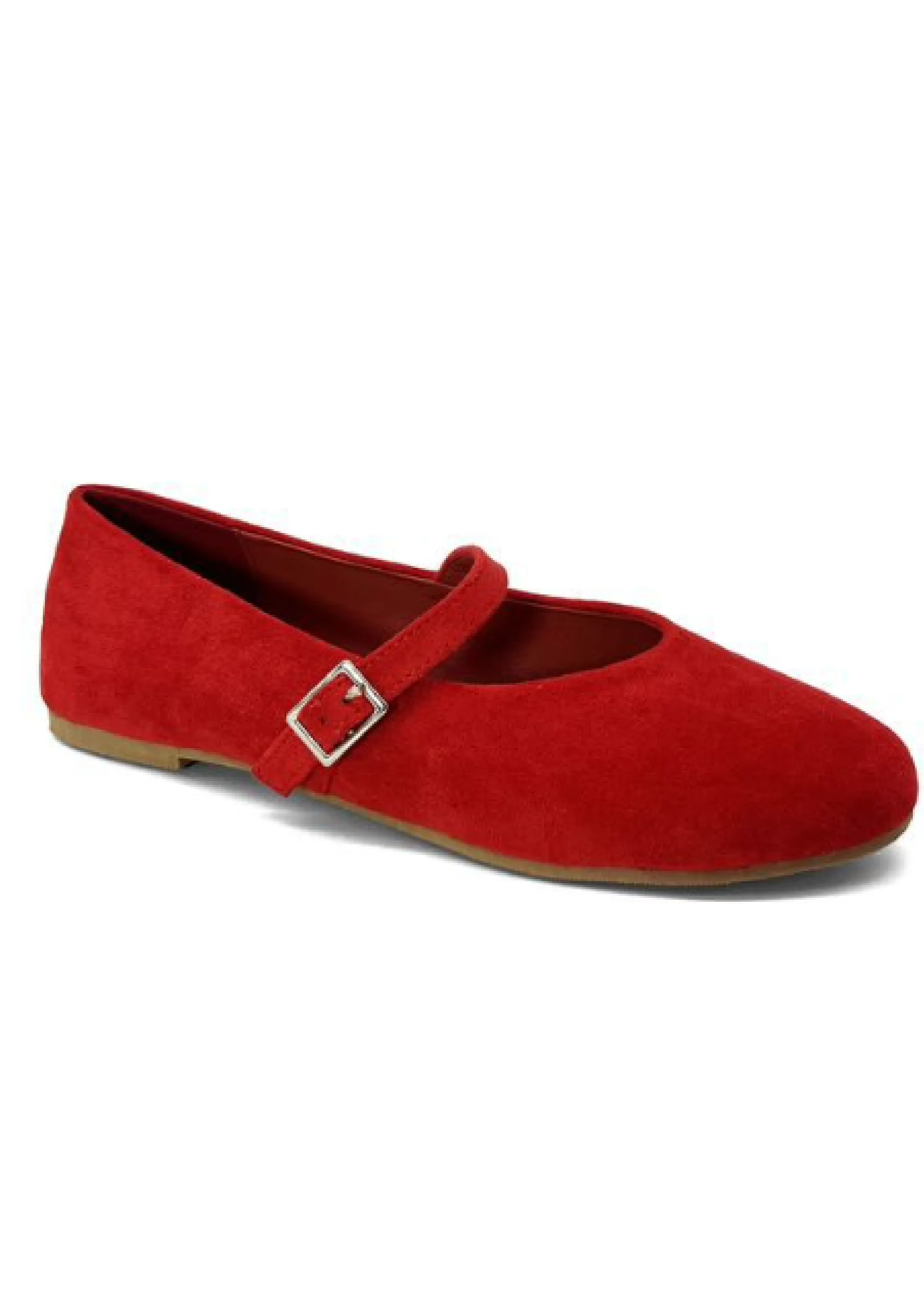 Marsali Red Suede Ballet Pumps