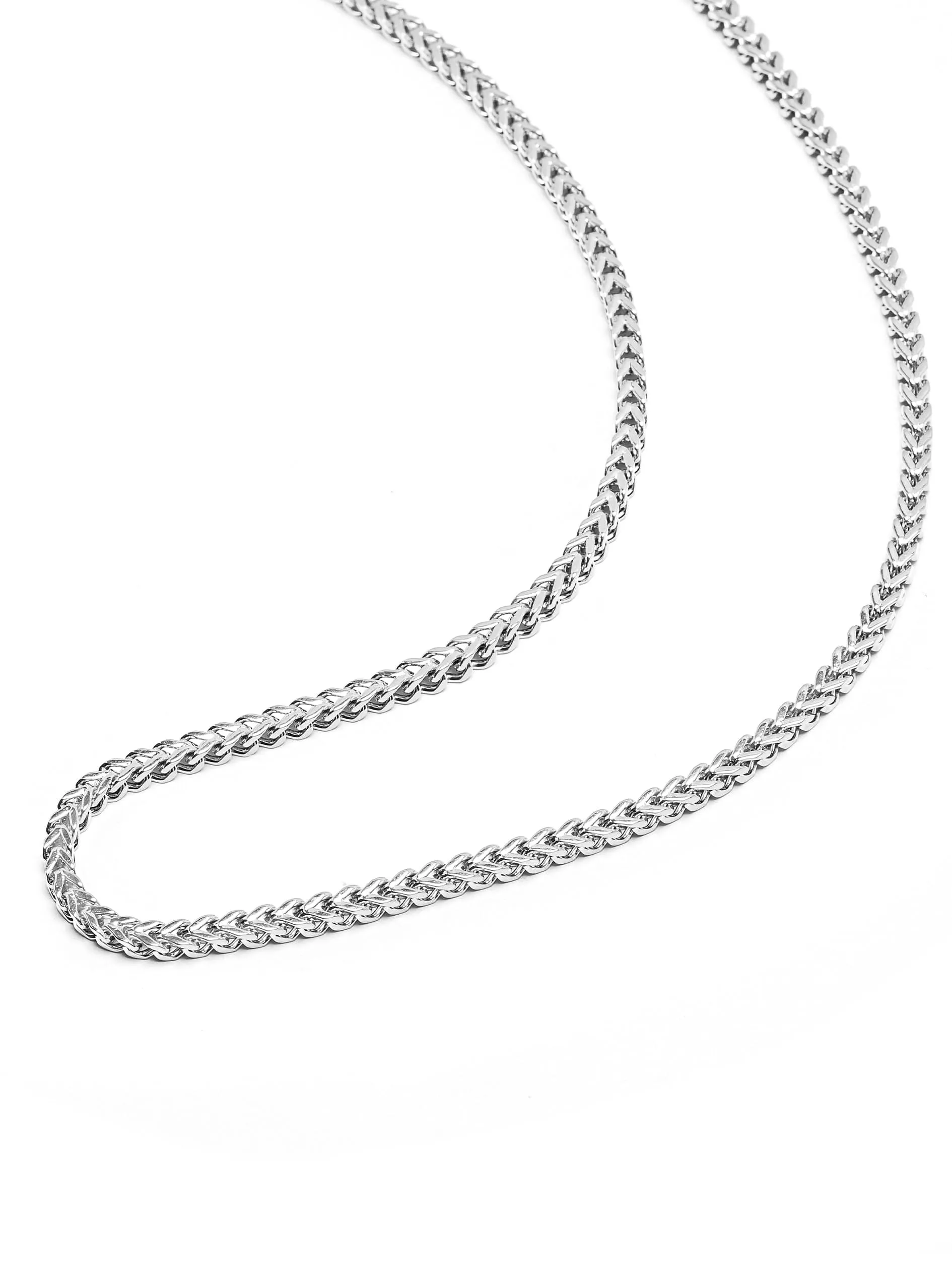 Men's Squared Silver Chain