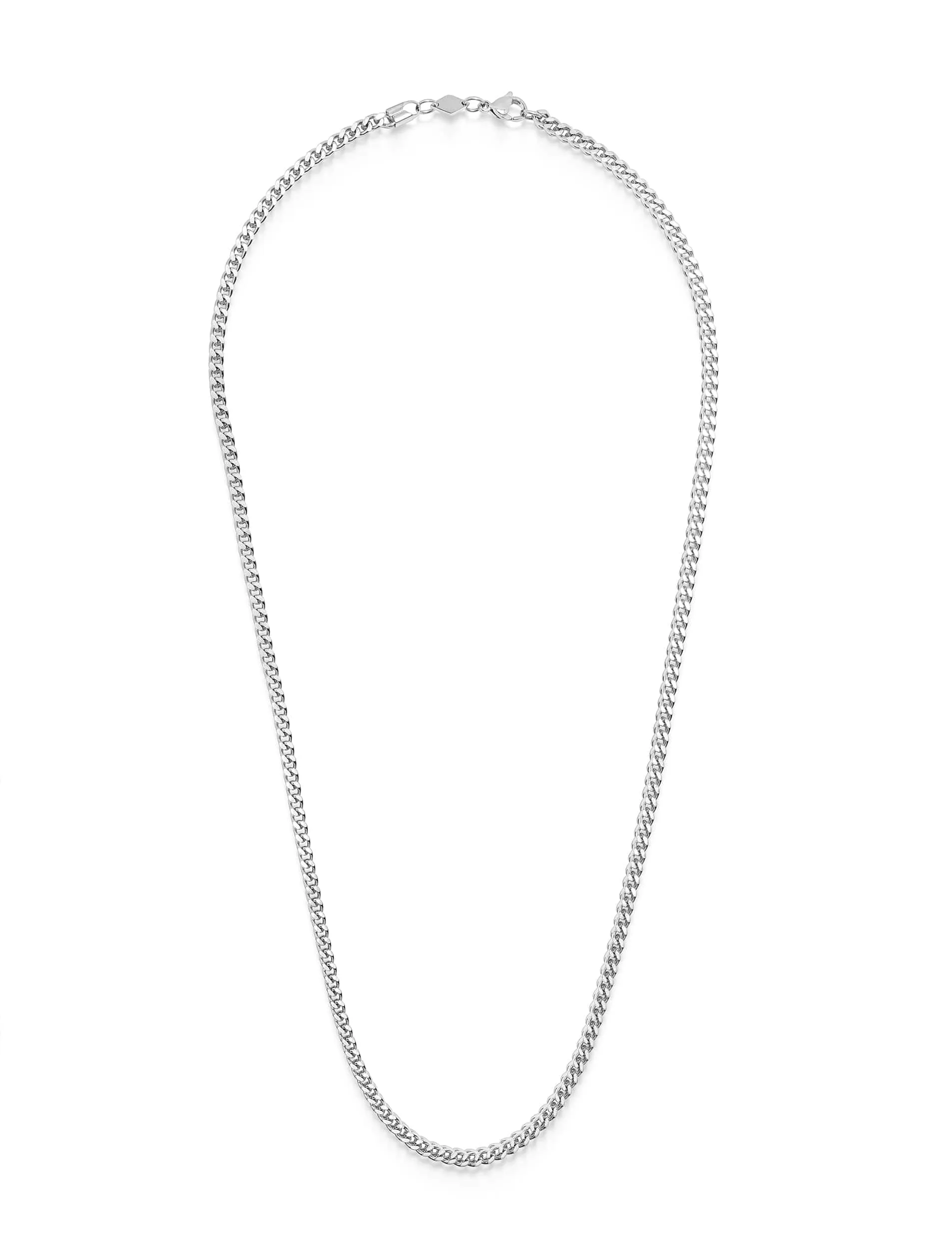 Men's Squared Silver Chain