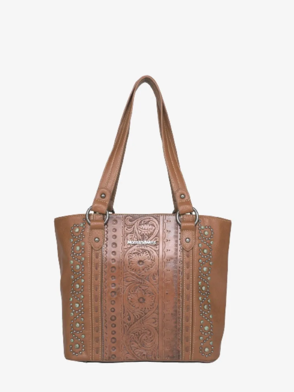 Montana West Floral Embossed Concealed Carry Tote