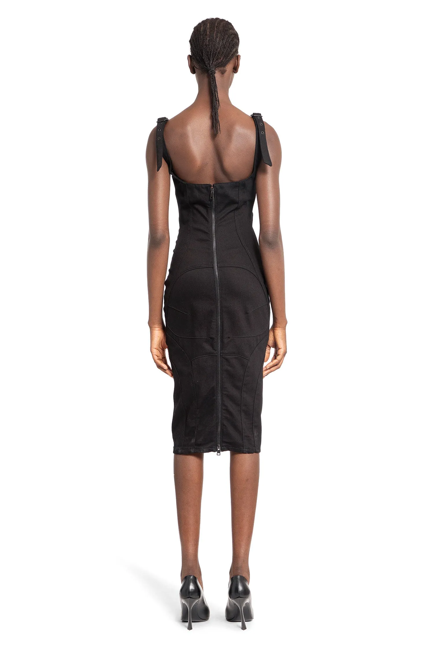 MUGLER WOMAN BLACK DRESSES