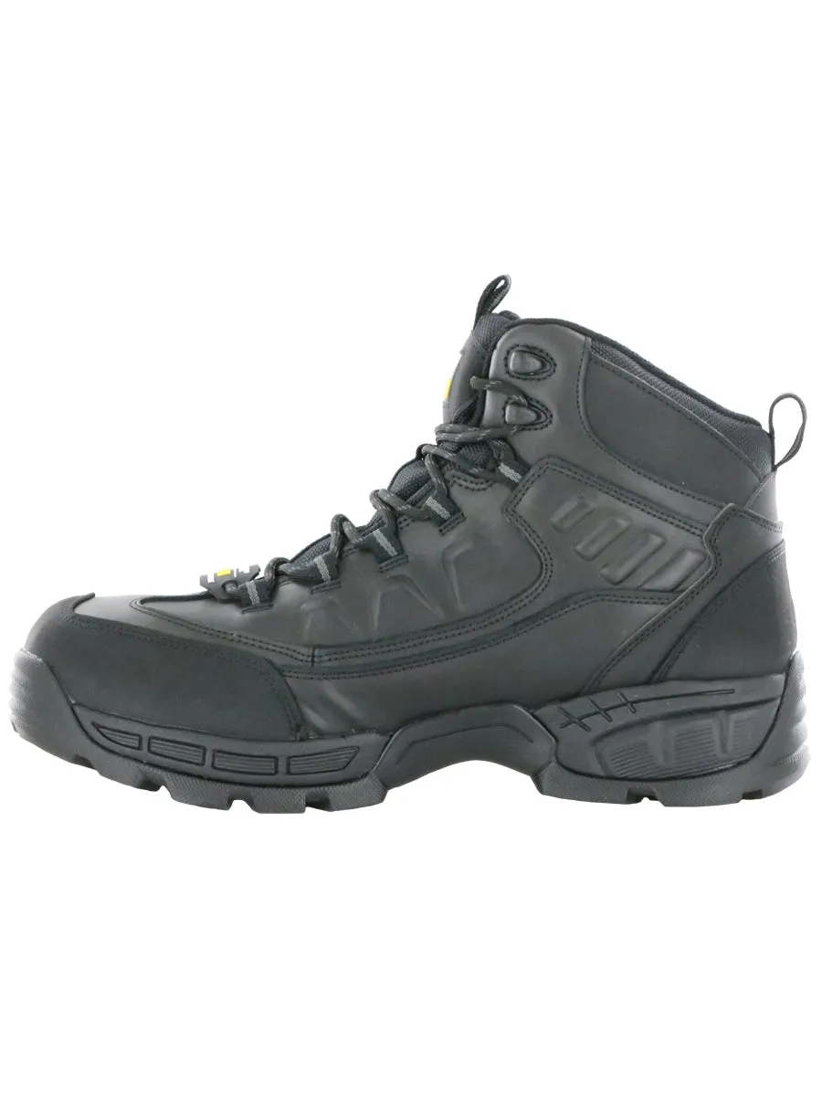 NT Work Men's Big Bob Black Composite Toe Leather Work Boot