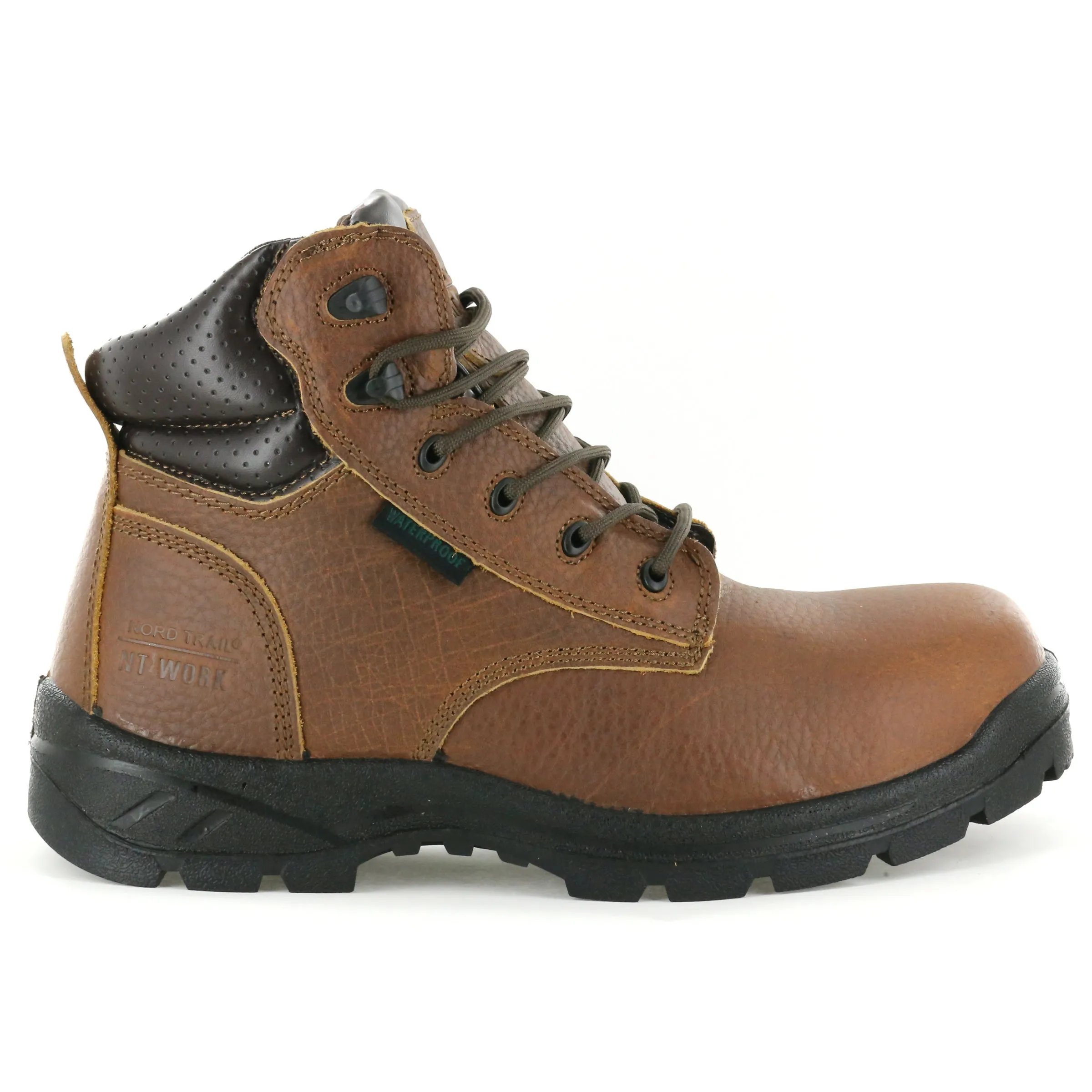 NT Work Men's Big Don Brown Leather Composite Toe Waterproof Work Boot