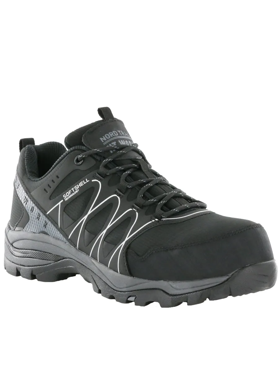 NT Work Men's Hood Low Black Composite Toe Athletic Work Shoe