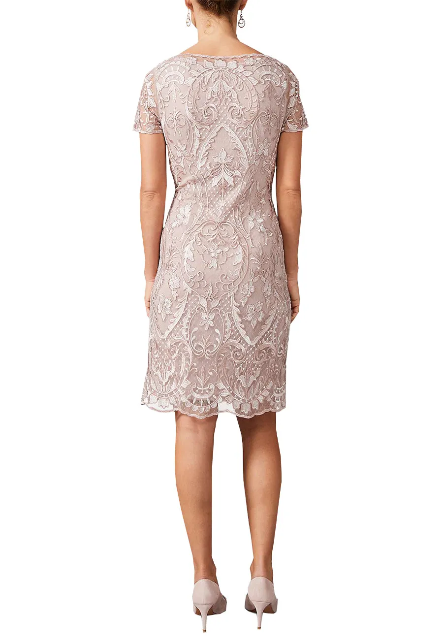 Nude Lizzy Embroidered Midi Dress