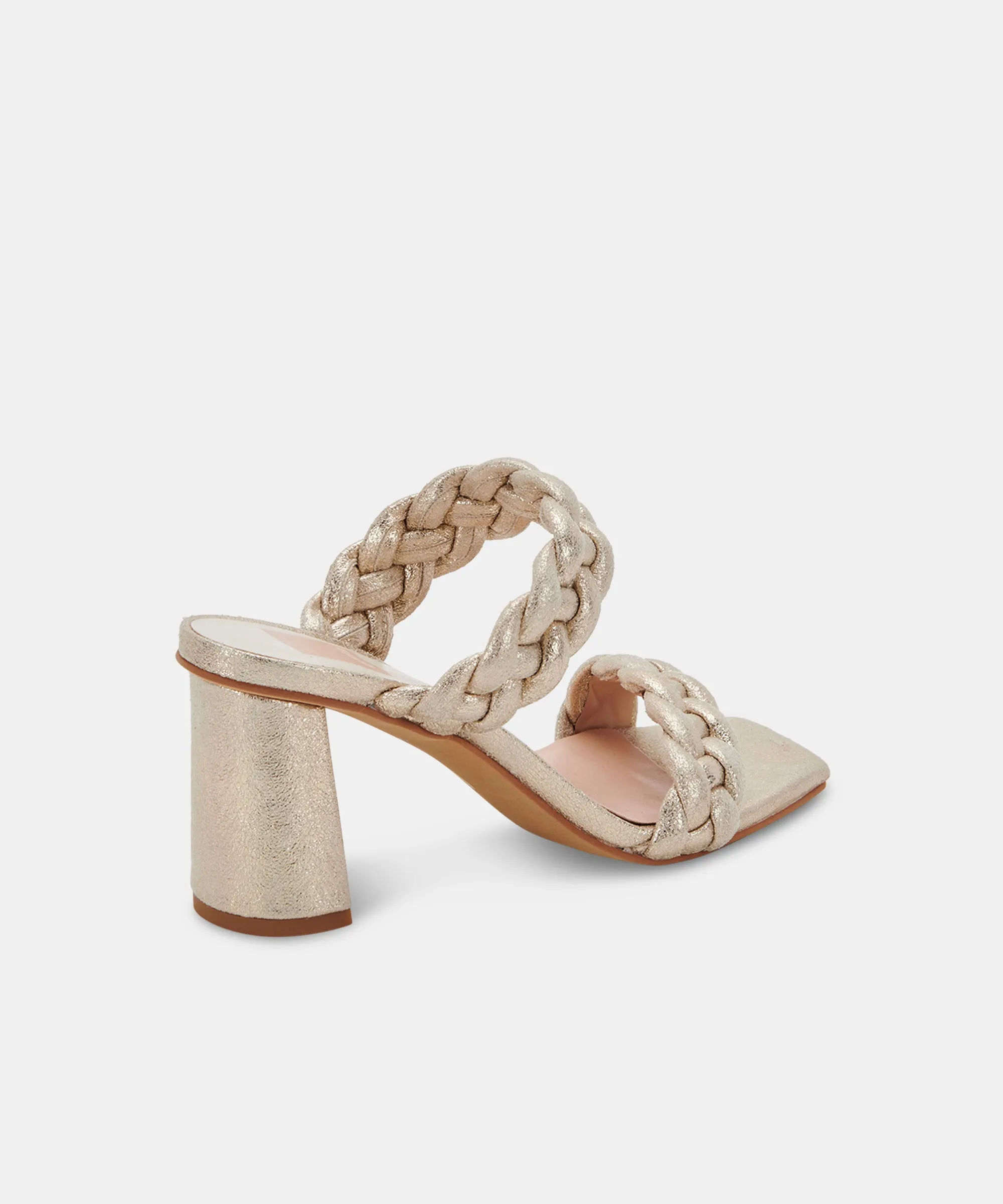 PAILY HEELS LIGHT GOLD METALLIC STELLA SUEDE