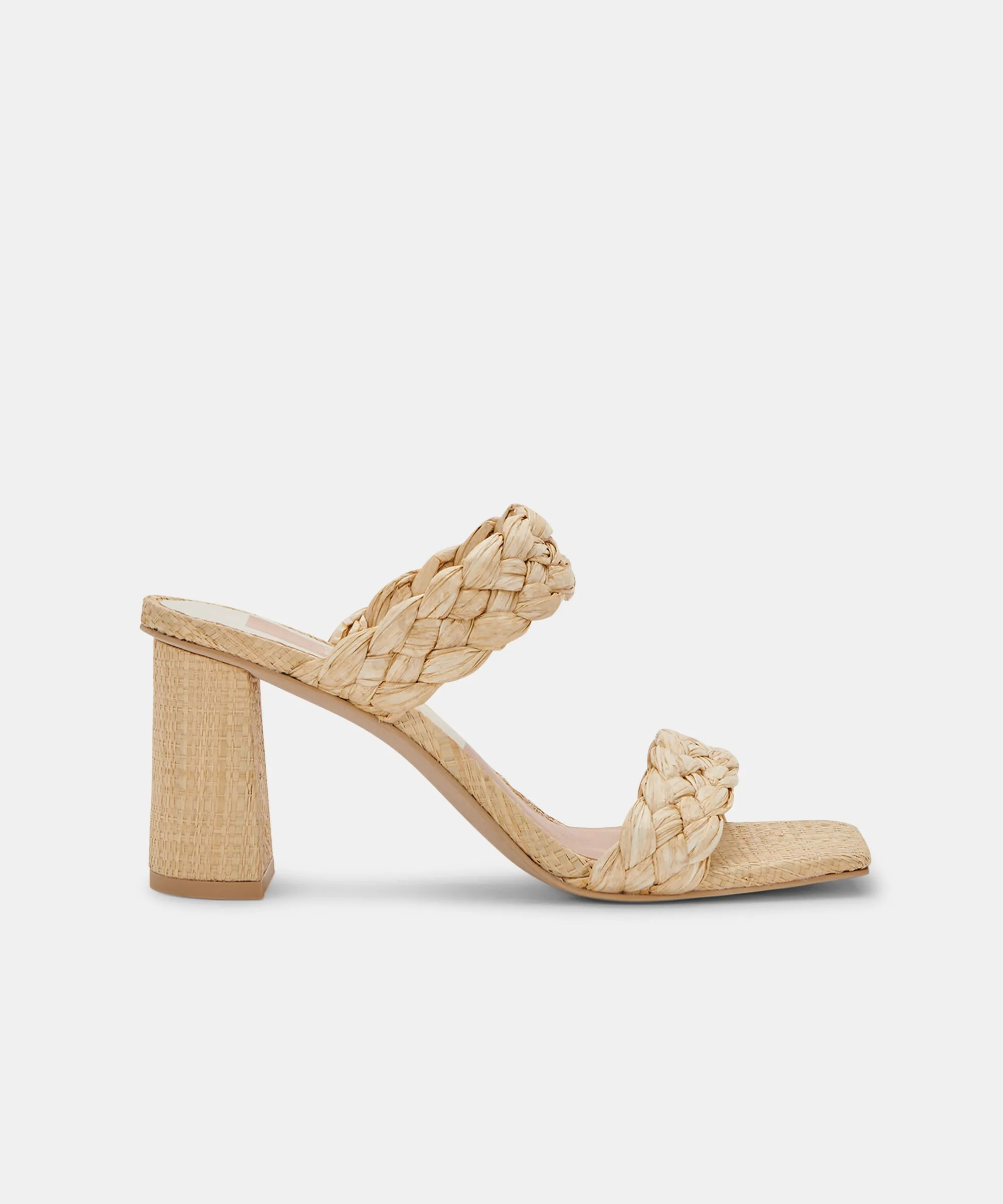 PAILY HEELS LT NATURAL RAFFIA