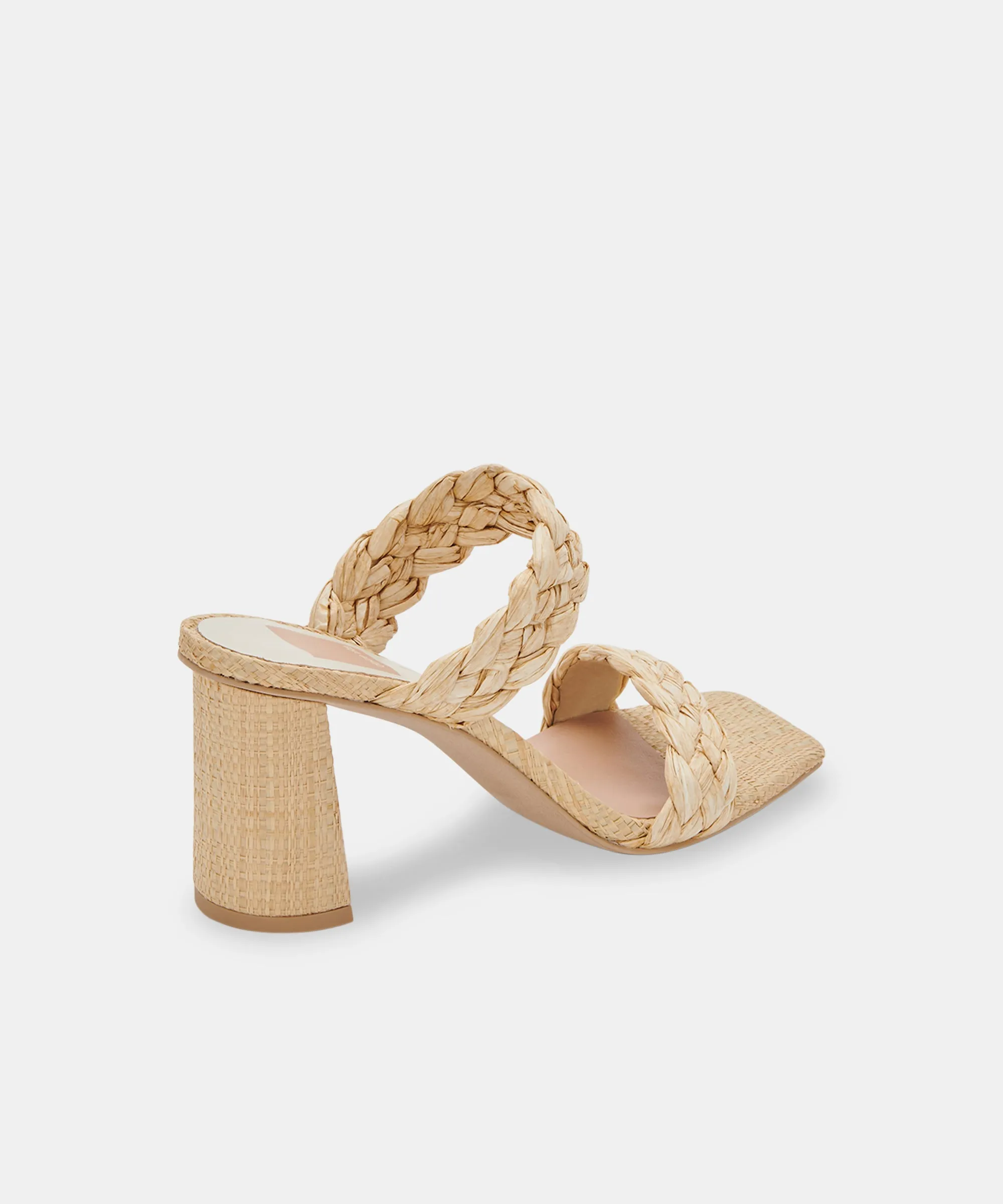 PAILY HEELS LT NATURAL RAFFIA