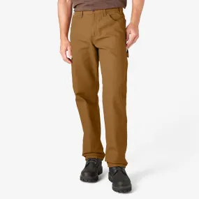 Pants - Dickies Relaxed Fit Heavyweight Duck Carpenter Pants, Rinsed Brown Duck, 1939RBD