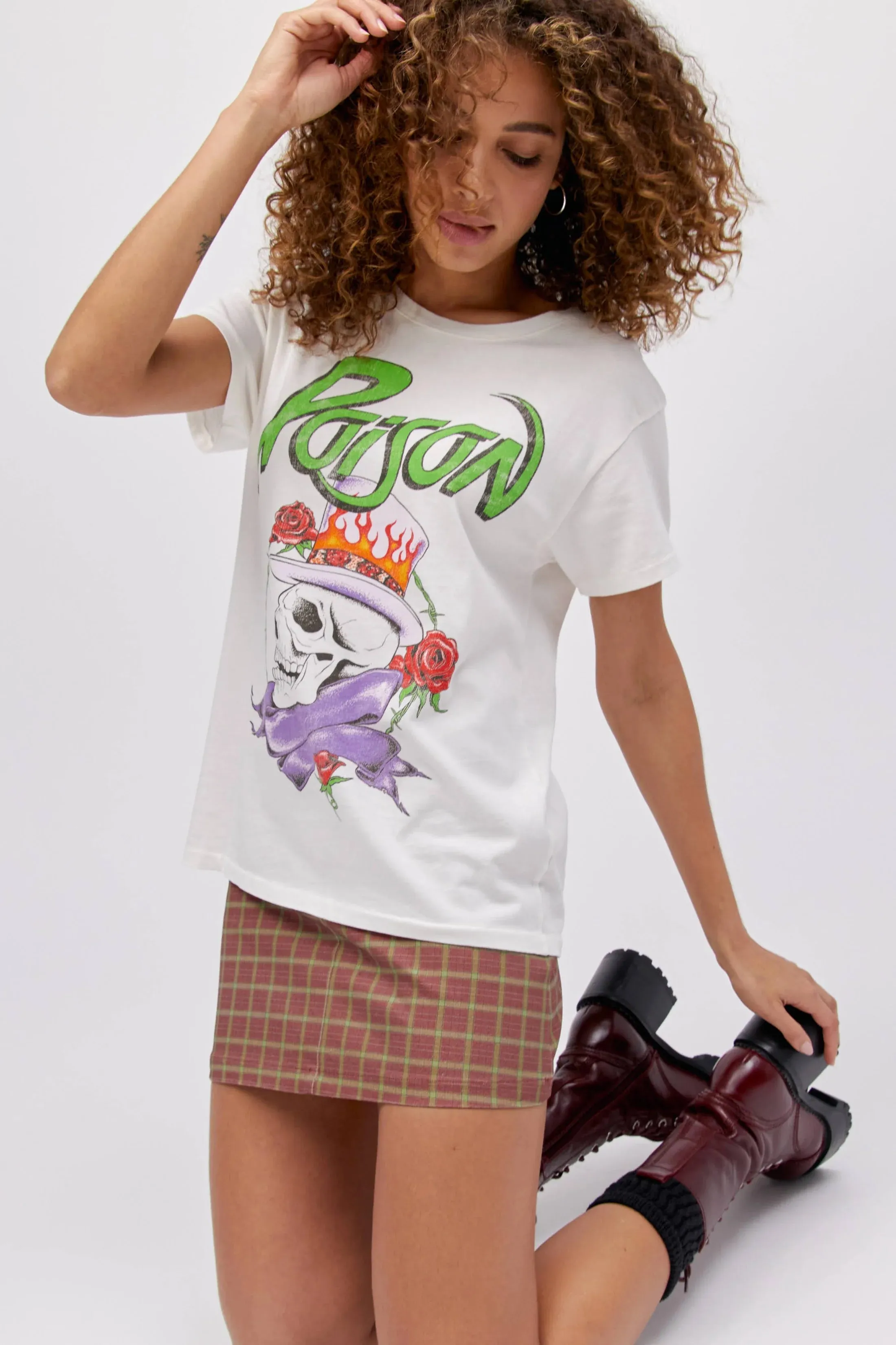 Poison Joker Flush Tour Tee | White