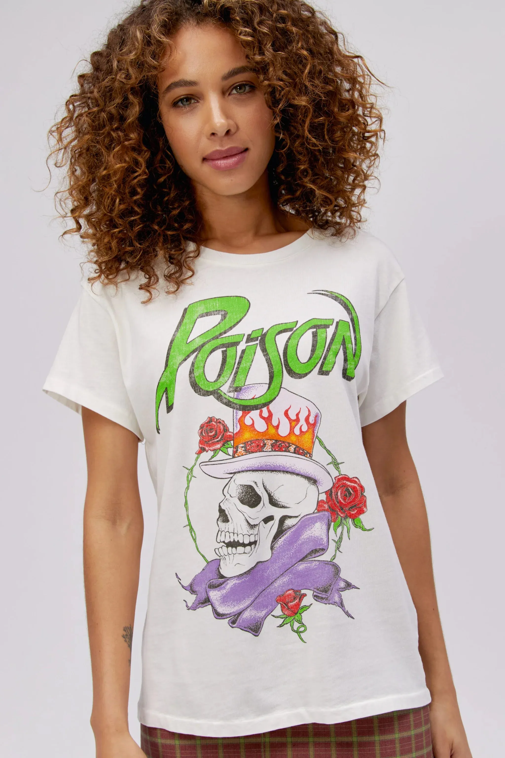 Poison Joker Flush Tour Tee | White