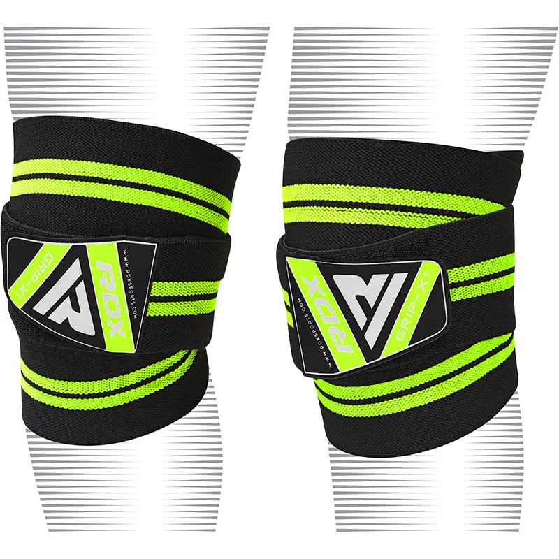 RDX K3G Elasticated Green Knee Wraps OEKO-TEX® Standard 100 certified