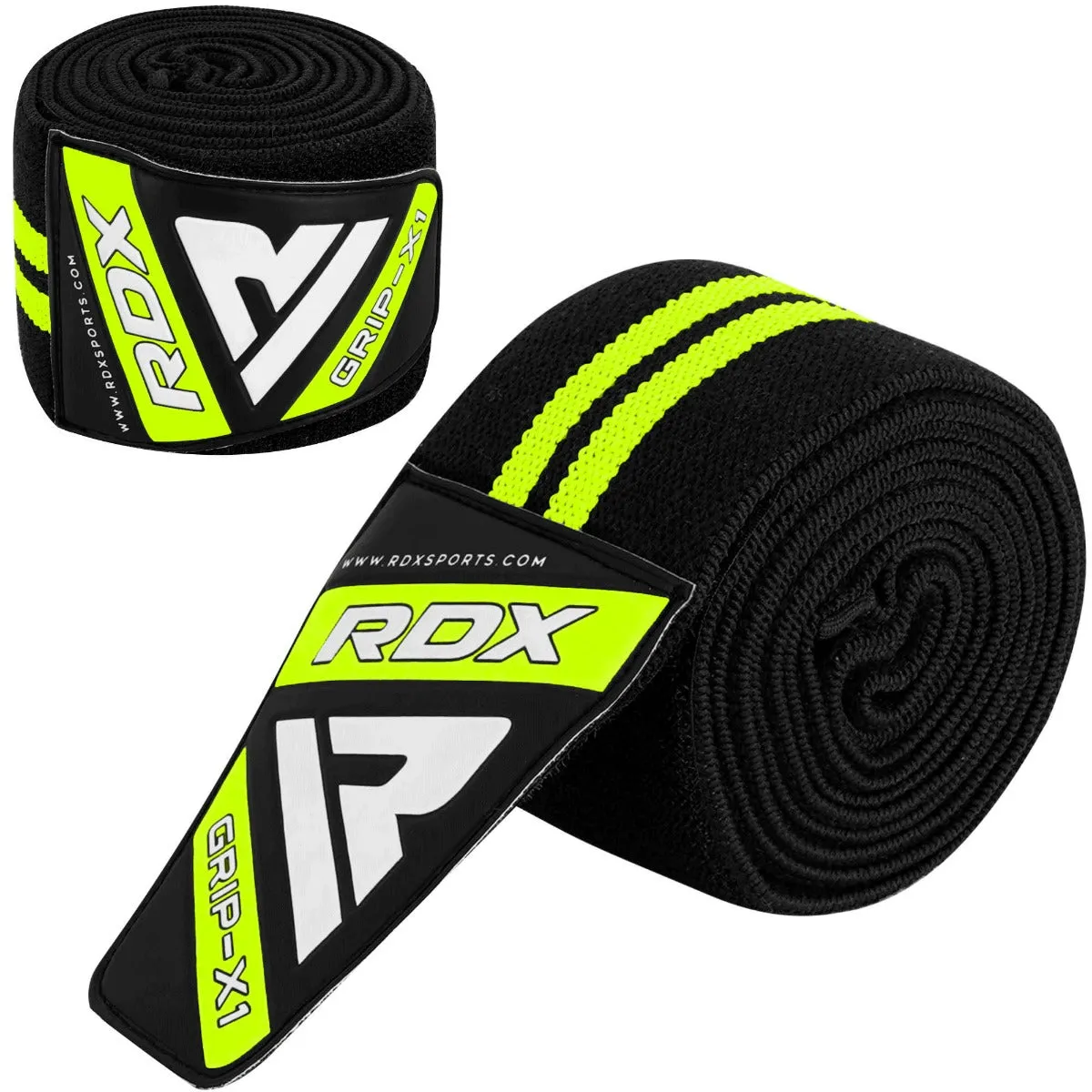 RDX K3G Elasticated Green Knee Wraps OEKO-TEX® Standard 100 certified