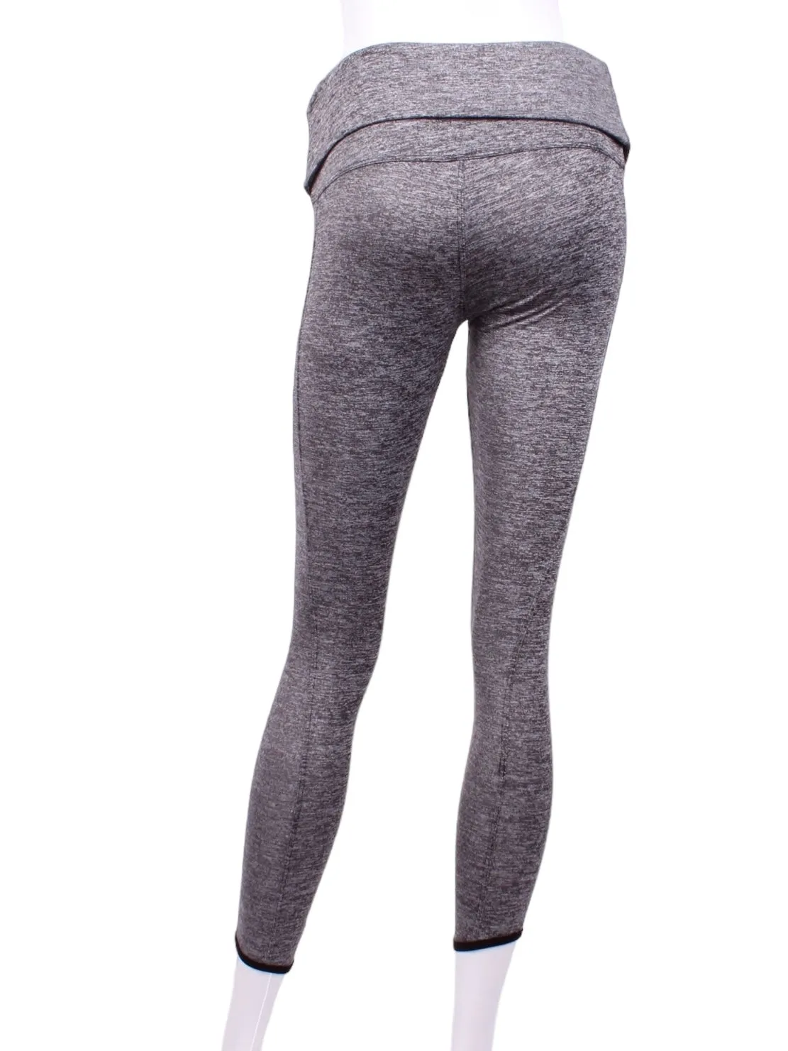 Roll Down Leg Lengthening Leggings Grey