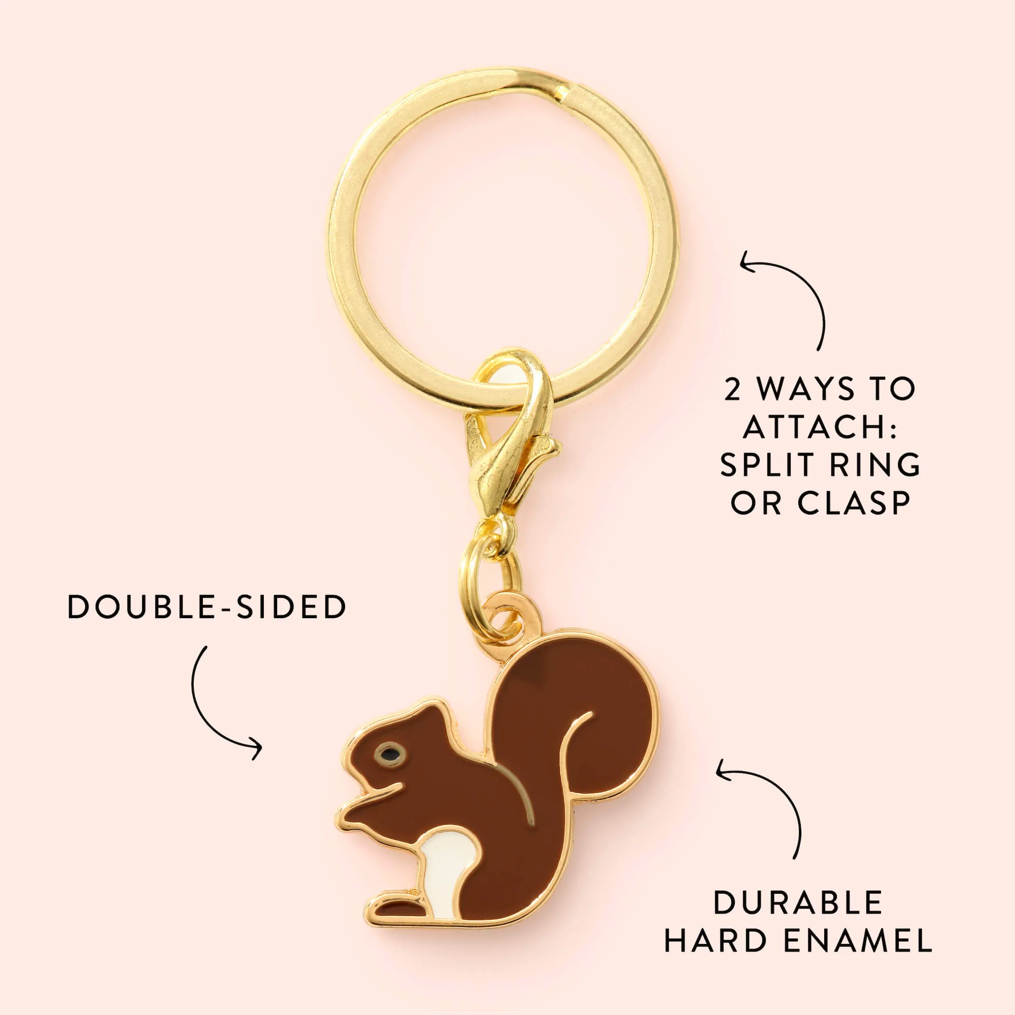 Squirrel Collar Charm