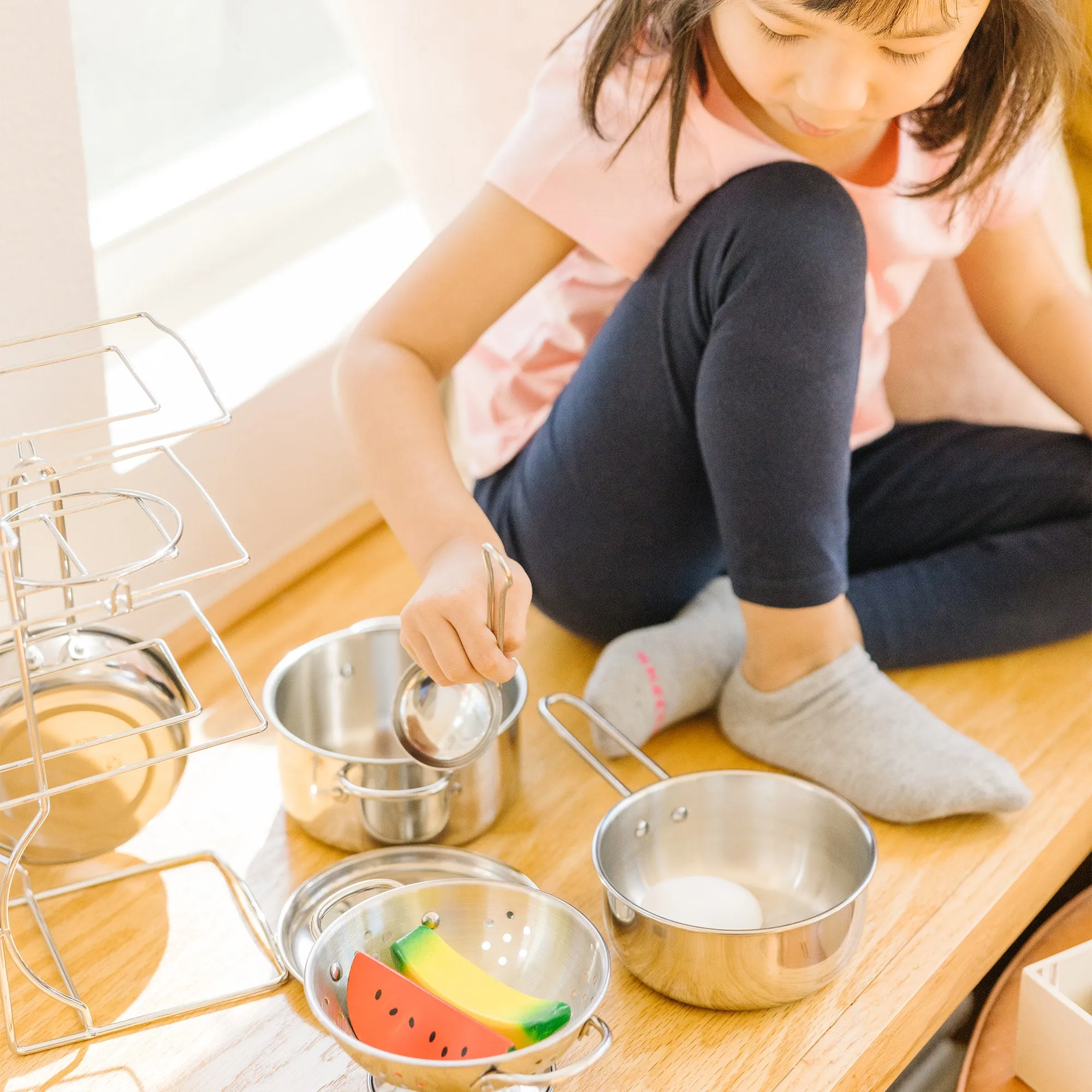 Stainless Steel Pots & Pans Play Set