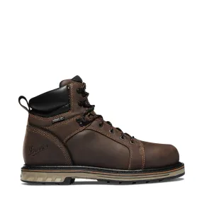 Steel Yard 6 Inch Steel-Toe Waterproof Work Boot Brown