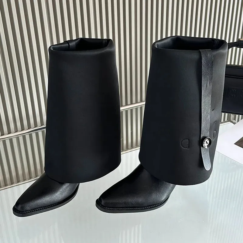 Stylish Elegant Trendy Comfortable Fashionable Chic Pointed Toe Knee High Boots