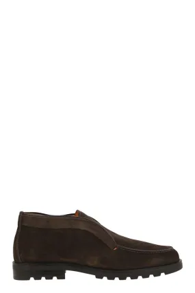 SUEDE ANKLE BOOT WITHOUT LACES