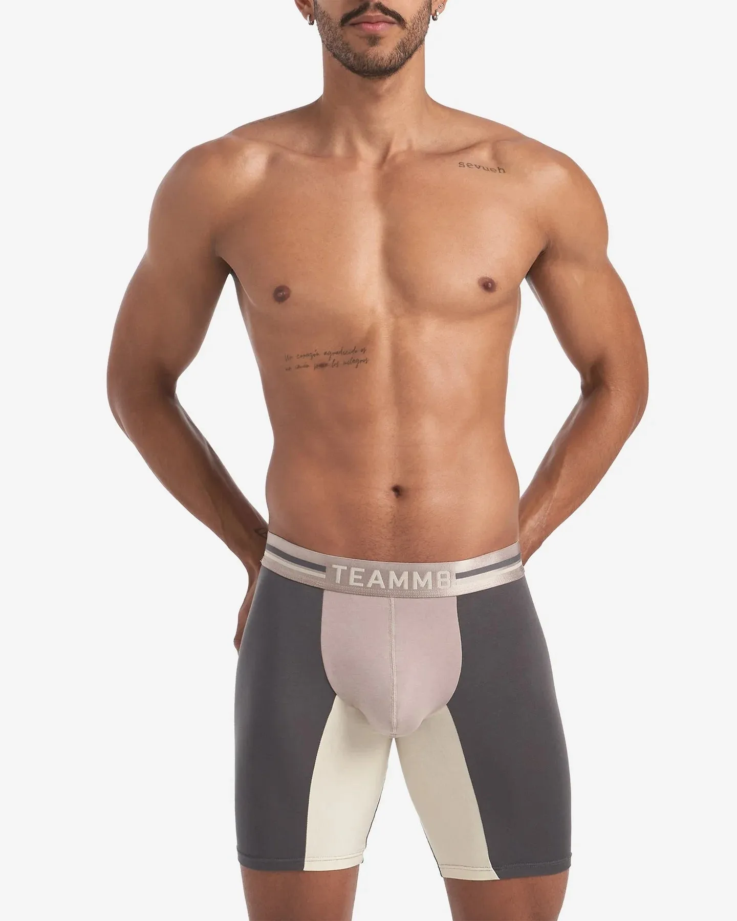 Teamm8 Bamboo Sports boxer modal licorice grey