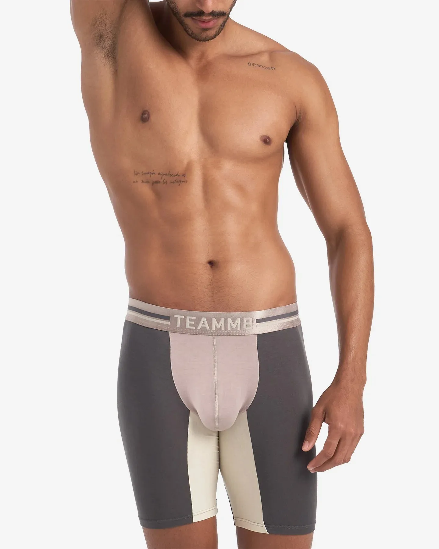 Teamm8 Bamboo Sports boxer modal licorice grey