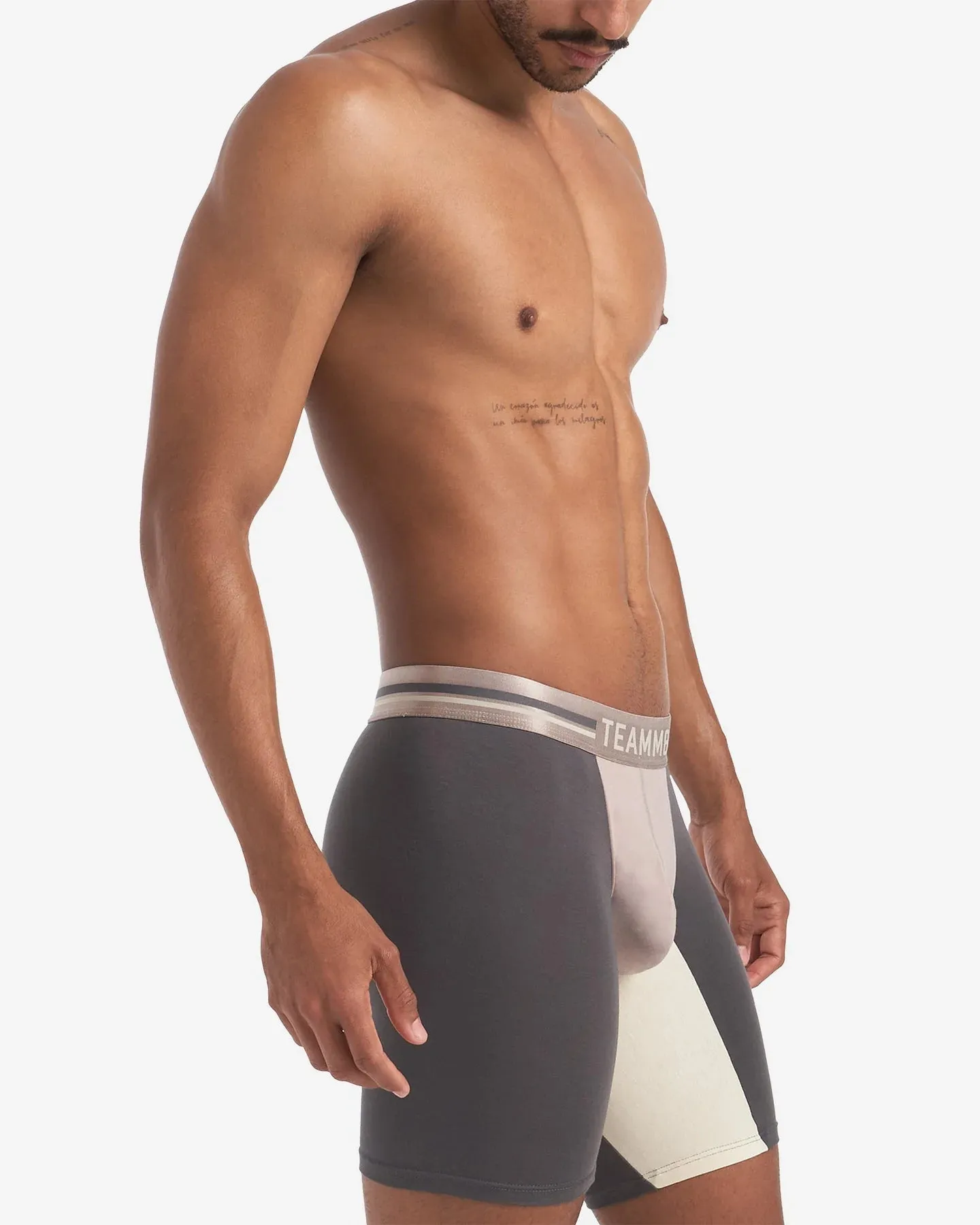 Teamm8 Bamboo Sports boxer modal licorice grey