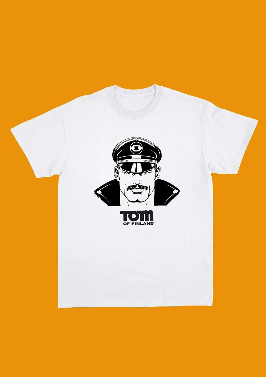 Tom of Finland Leather Dude Tee (White)