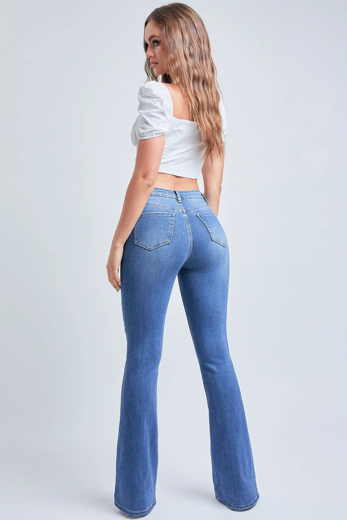 Women's Sustainable  Rip & Repair Flare Jeans-Sale